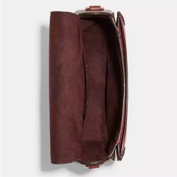 Coach Georgie Saddle Bag In Colorblock #C3596 - Picture 5 of 5